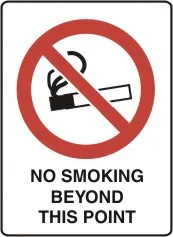 P 517 — NO SMOKING BEYOND THIS POINT